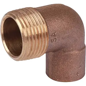 Уголок пайка переходной 22мм x 1"н Sanha 4092g 14092221 Уголок пайка переходной 22мм x 1"н Sanha 4092g 14092221, 1