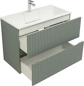 Тумба-умывальник Aquanet Джейн 90 мисти грин 00313319+, 4