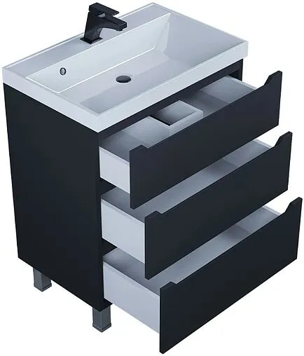 Тумба под умывальник напольная Uperwood UPD Tanos 70 чёрный 291020333