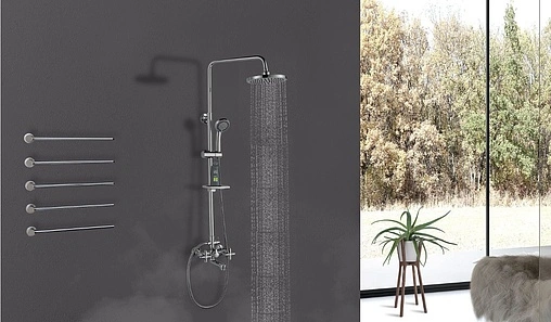 Душевая система со смесителем для ванны Rossinka RS42 хром RS42-46