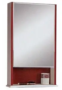 Шкаф-зеркало Aquaton Роко 45 L бордо 1A107002RO01L, 1