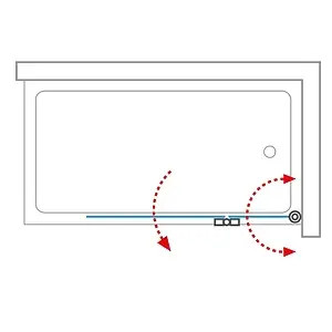 Шторка на ванну 1200мм прозрачное стекло Roltechnik TZVP2/1200 742-120000P-00-02, 2