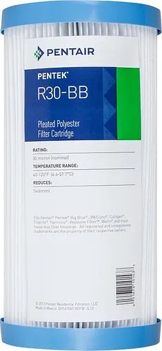 Лепестковый картридж для механической очистки воды Big Blue 10&quot; Pentair (Pentek) R-30 BB USFCRT011