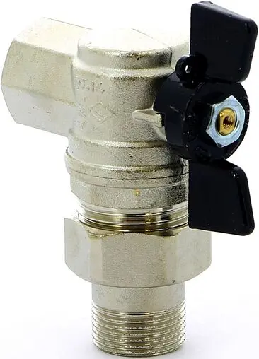 Кран шаровый с американкой угловой ¾&quot;в x ¾&quot;н Bugatti Oregon 05940005