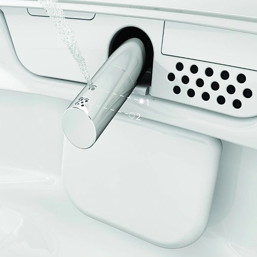 Умный унитаз-биде подвесной безободковый VitrA V-Care Prime Rim-Ex белый 7231B403-6216