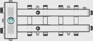 Распределительный коллектор 5 контуров с гидрострелкой 1¼"н x 1"н Север-М5 1925011 Распределительный коллектор 5 контуров с гидрострелкой 1¼"н x 1"н Север-М5 1925011, 5