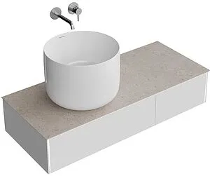 Тумба-умывальник подвесная Kerama Marazzi Magica 120 утренний серый матовый MA.120.2\MGR.M+MA.wb.42+, 4