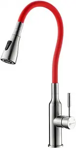 Смеситель для кухни Lemark Expert хром/красный LM5082S-Red Смеситель для кухни Lemark Expert хром/красный LM5082S-Red, 1