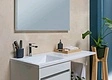 Тумба-умывальник подвесная над стиральной машиной Aquanet Токио 110 L белый 00237744+00235497