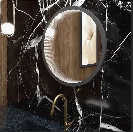 Зеркало с подсветкой Continent Infiniti Black Led 60 чёрный ЗЛП1017