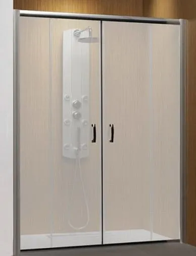 Дверь в нишу 1600мм прозрачное, матовое стекло Radaway Premium Plus DWD 160 33363-01-06N