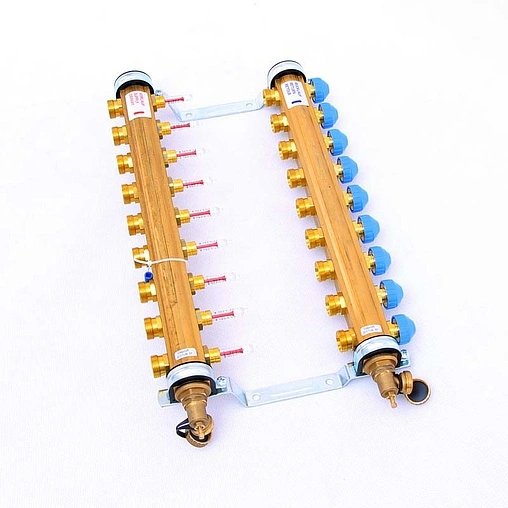 Группа коллекторная с расходомерами 9 отводов 1&quot;в/в x ¾&quot;ек Watts HKV/T 10004203