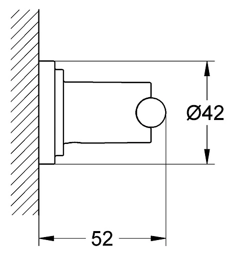 Крючок двойной Grohe Atrio хром 40312000