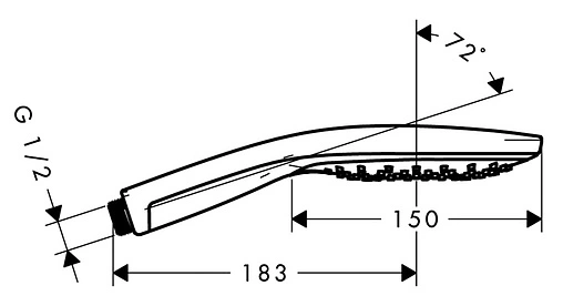 Лейка ручного душа Hansgrohe Raindance Select S 150 3jet хром 28587000