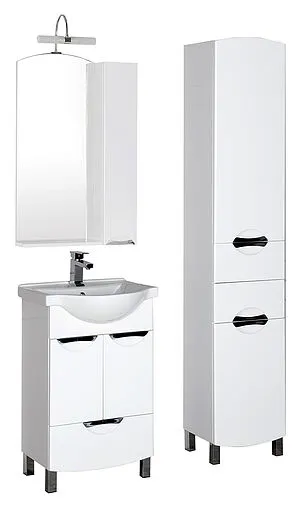 Шкаф-зеркало Aquanet Асти 55 белый 180073