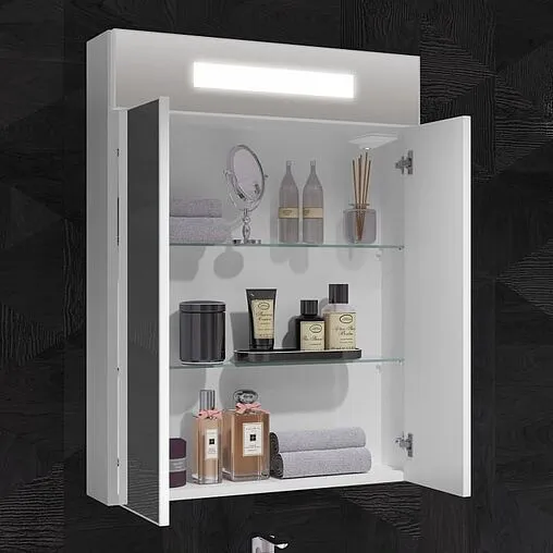 Шкаф-зеркало Opadiris Фреш 60 белый Z0000010395