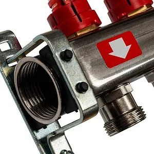 Группа коллекторная с расходомерами 8 отводов 1&quot;в/в x ¾&quot;ек Stout SMS-0927-000008, 4