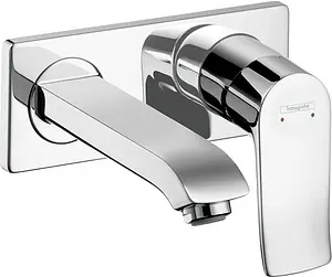 Смеситель для раковины из стены Hansgrohe Metris хром 31086000 Смеситель для раковины из стены Hansgrohe Metris хром 31086000, 1