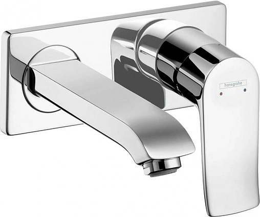 Смеситель для раковины из стены Hansgrohe Metris хром 31086000