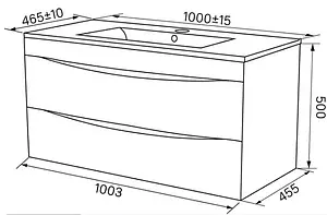 Тумба под умывальник подвесная IDDIS Cloud 100 белый CLO10W1i95 Тумба под умывальник подвесная IDDIS Cloud 100 белый CLO10W1i95, 2