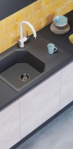 Мойка кухонная Omoikiri Yonaka 78-LB-BL черный 4993341