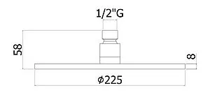 Лейка верхнего душа с настенным креплением Paffoni Master хром ZSOF074CR+ZSOF034CR Лейка верхнего душа с настенным креплением Paffoni Master хром ZSOF074CR+ZSOF034CR, 3