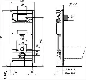 Комплект 4 в 1 Ideal Standard Strada II AquaBlade E387001, 2