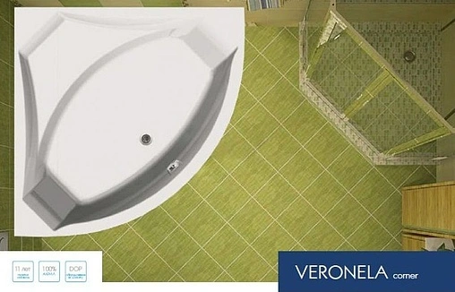 Ванна акриловая Vagnerplast Veronela Corner 140x140 VPBA140VEA3X-04