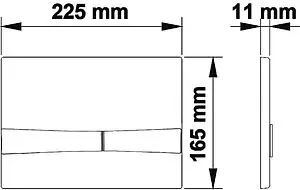 Клавиша смыва для унитаза Koller Pool Integro Cosmo KP-229-020 черный матовый, 2