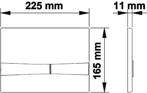 Клавиша смыва для унитаза Koller Pool Integro Cosmo KP-229-002 хром глянцевый