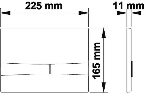 Клавиша смыва для унитаза Koller Pool Integro Cosmo KP-229-003 белый матовый
