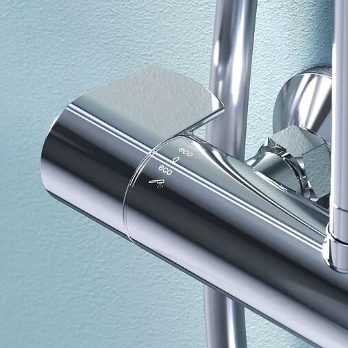 Душевая система с термостатом для душа Am.Pm X-Joy хром F0785A400 Душевая система с термостатом для душа Am.Pm X-Joy хром F0785A400