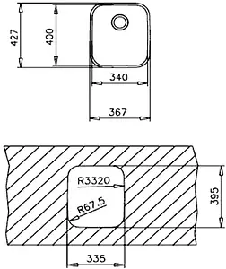 Мойка кухонная Teka Be 34.40.20 Plus нержавеющая сталь полированная 10125149 Мойка кухонная Teka Be 34.40.20 Plus нержавеющая сталь полированная 10125149, 2