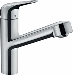 Смеситель для кухни с выдвижным изливом Hansgrohe Focus M42 150 1jet хром 71814000 Смеситель для кухни с выдвижным изливом Hansgrohe Focus M42 150 1jet хром 71814000, 1