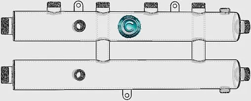 Коллектор распределительный 3 контура 1¼&quot;н x 1&quot;н Север-R-КМ2+1 1945075