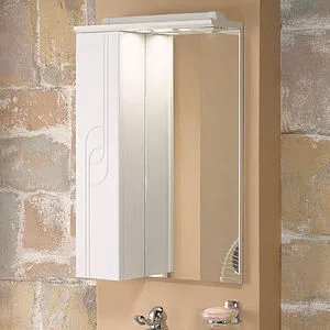 Шкаф-зеркало Aquaton Панда 50 L белый 1A007402PD01L, 3