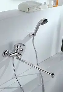 Смеситель для ванны с длинным изливом SMARTsant Инлайн хром SM103508AA Смеситель для ванны с длинным изливом SMARTsant Инлайн хром SM103508AA, 3