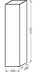 Шкаф-пенал подвесной Jacob Delafon Odeon Up 35 зеркало/белый EB873-N18 Шкаф-пенал подвесной Jacob Delafon Odeon Up 35 зеркало/белый EB873-N18, 5