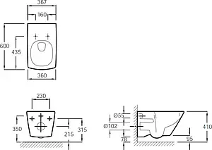 Унитаз подвесной Jacob Delafon Escale белый E1306-00 Унитаз подвесной Jacob Delafon Escale белый E1306-00, 2