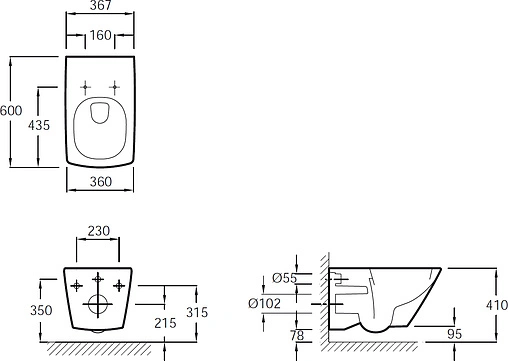 Унитаз подвесной Jacob Delafon Escale белый E1306-00