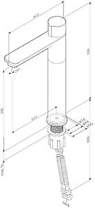 Смеситель для раковины Am.Pm X-Joy чёрный матовый F85A92522, 2