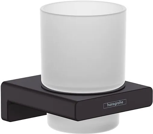 Стакан Hansgrohe AddStoris чёрный матовый 41749670