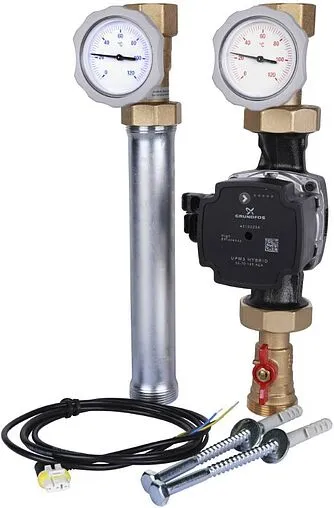 Насосный модуль с прямым контуром 1¼&quot;в х 1½&quot;н Meibes UK M66812.36 с насосом Grundfos UPM3 Hybrid 32-70