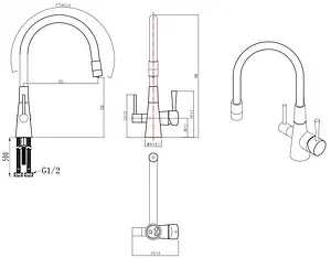 Смеситель для кухни с подключением к фильтру Lemark Comfort белый матовый LM3075W Смеситель для кухни с подключением к фильтру Lemark Comfort белый матовый LM3075W, 2