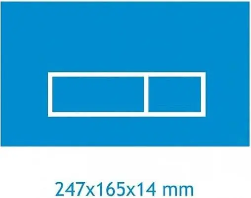 Клавиша смыва для унитаза Koller Pool Alcora 1200 SL INTEGRO WHITE GLASS кнопки/хром глянцевый, панель/стекло белый