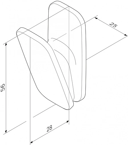 Крючок Am.Pm Inspire 2.0 хром A50A35500