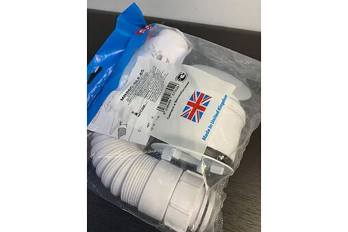 Сифон для душевого поддона Mc Alpine хром MRS6C-SLF-65