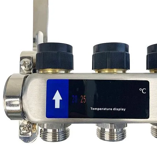 Группа коллекторная с расходомерами 5 отводов 1&quot;в/в x ¾&quot;ек WAAG WG.589.0605