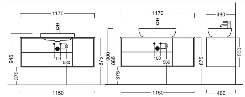 Тумба-умывальник подвесная Kerama Marazzi Plaza Modern 120 белый PLB.M.120.3\WHT+ Тумба-умывальник подвесная Kerama Marazzi Plaza Modern 120 белый PLB.M.120.3\WHT+, 2
