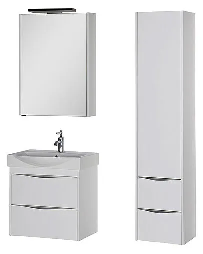 Шкаф-зеркало Aquanet Франка 65 R белый 00183043